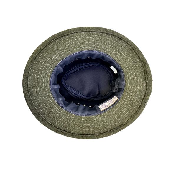 Filson Forest Green Style 25 Vintage Mackinaw 100% Wool Packer Hat Size Medium - Picture 6 of 8